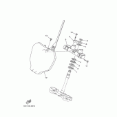 Схема узла: Рулевой механизм Yamaha YZ125