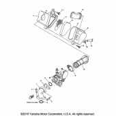 Схема вузла: Впускна система Yamaha TTR50 TT-R50