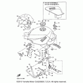 Схема вузла: Топливний бак Yamaha YZF600R Thundercat