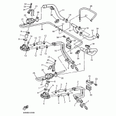 Схема узла: Система индукции воздуха Yamaha XJ900 Diversion