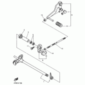 Схема вузла: Вал перемикання Yamaha FZ400