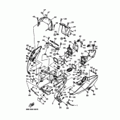 Схема вузла: Облицювальні елементи Yamaha XP500 T-MAX