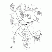 Схема узла: Электрооборудование 1 Yamaha WR450F