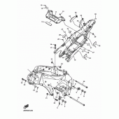 Схема вузла: Рама Yamaha YZF-R1 R1M