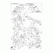 Схема вузла: Облицювальні елементи Yamaha YZF-R1 R1