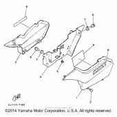Схема узла: Боковая крышка Yamaha TW200 TRAILWAY