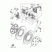 Схема узла: Передний тормоз Yamaha XV1700 Road Star