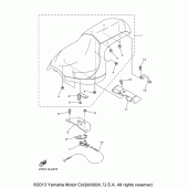 Схема узла: Сиденье Yamaha XVS1300 Stryker