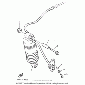 Схема узла: Rear shocks Yamaha XVZ1300 Venture Royale