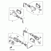 Схема узла: Поворотники Yamaha XJR1200