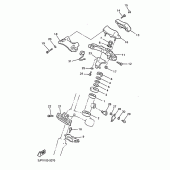 Схема вузла: Вилка передньої осі Yamaha VMX12 V-MAX
