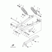 Схема вузла: Задній важіль та Підвіска Yamaha XVS250 Drag Star