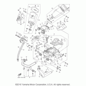 Схема вузла: Вихлопна система Yamaha VMX17 V-MAX