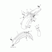 Схема узла: Крыло Yamaha YZ125