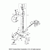 Схема вузла: Задній гальмівний циліндр Yamaha XT250 XT250