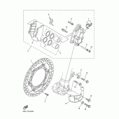 Схема вузла: Переднє гальмо Yamaha YZ250 YZ250F