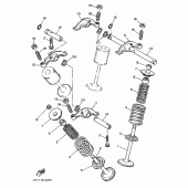 Схема вузла: Клапан Yamaha XT600 XT600