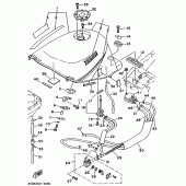 Схема вузла: Паливний бак Yamaha TDM850