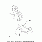 Схема узла: Пульт управления рулевой и Рычаг Yamaha XVS1100 V-Star Classic