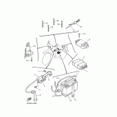 Схема вузла: Електроустаткування 1 Yamaha XT600 XT600