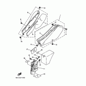 Схема вузла: Бічна кришка 1 (4GY1/4RR1/4RR2) Yamaha TT250R TT-R