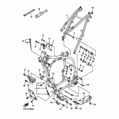 Схема вузла: Рама Yamaha WR450F