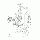 Схема вузла: Топливний бак Yamaha XV1900 Midnight Star