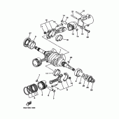 Схема вузла: Колінчастий вал та Поршень Yamaha XP500 T-MAX