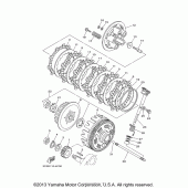 Схема вузла: Зчеплення Yamaha XT250 XT250