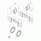 Схема вузла: Переднє гальмо Yamaha YZF-R1 R1