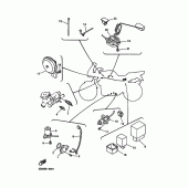 Схема узла: Электрооборудование 2 Yamaha FZS600 FAZER