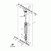 Схема узла: Задняя подвеска Yamaha WR250 WR250Z