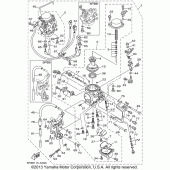 Схема вузла: Карбюратор Yamaha XVS1100 V-Star Custom
