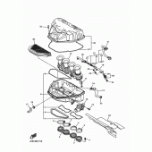 Схема вузла: Впускна система Yamaha YZF-R1 R1M