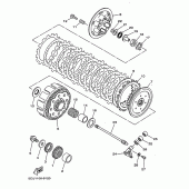 Схема узла: Сцепление Yamaha YZ250 YZ250