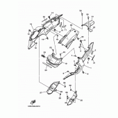 Схема вузла: Бічна кришка Yamaha MT07/MTT690 MT-07