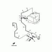 Схема вузла: Бак паливний 2 Yamaha XV535 Virago