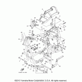 Схема вузла: Рама Yamaha XV1700 Road Star S