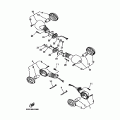 Схема узла: Поворотники Yamaha XT660 XT660R
