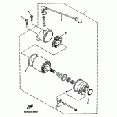 Схема вузла: Електричний стартер Yamaha TT250R TT-R