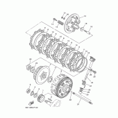 Схема узла: Сцепление Yamaha YBR250