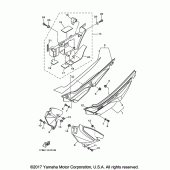 Схема вузла: Бічна кришка Yamaha XT250 XT250