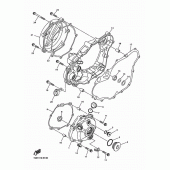 Схема узла: Крышки картера 1 Yamaha YZ250 YZ250F