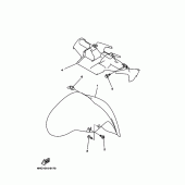 Схема вузла: Крило Yamaha YP250 Majesty DX