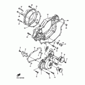 Схема вузла: Кришки картера 1 Yamaha WR450F