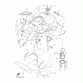 Схема вузла: Паливний бак Yamaha FZ1 FZ1 FAZER (Naked)