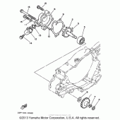 Схема узла: Водяной насос Yamaha WR250 WR250Z