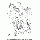 Схема вузла: Бічна кришка Yamaha XVS950 Bolt