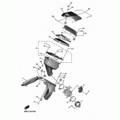 Схема узла: Впускная система Yamaha YZ450F YZ450F