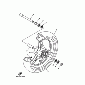 Схема узла: Переднее колесо Yamaha XV1700 Road Star Warrior